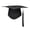 B, variant on Graduation Cap with Tassel Bachelors Hat with Adjustable Size Elastic Band Graduation Dress Accessory Master Degree Graduation Ceremony Hat