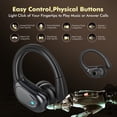 thumbnail image 2 of TRAUSI Wireless Earbuds, Sports Bluetooth Headphones, 80Hrs Playtime Ear Buds with LED Power Display, Noise Canceling Headset, IPX7 Waterproof Earphones for Workout/Running (Black), 2 of 7