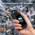 thumbnail image 4 of Saneen 4K Thumb Action Camera 1.45”IPS Display Mini Body Cameras with Magnetic Neck Strap Wearable POV Camera for Sports TikTok YouTube Vlogging, 4 of 9