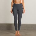 thumbnail image 6 of IWRICH Leggings with Pockets for Women High Waisted Soft Leggings for Gym Yoga Workout Grey XL, 6 of 7