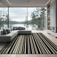 thumbnail image 2 of ODIKA 8'x10' Washable Area Rug Durable, Non-Slip Under Stripe Irregular Rhythm Contrast Doormat Entry Layering for Living Room, Sectional, Family, 2 of 7