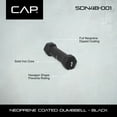 thumbnail image 3 of CAP Barbell, 1lb Black Neoprene Dumbbell, Pair, 3 of 5
