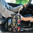 thumbnail image 6 of 40oz Insulated Stainless Steel Tumbler with Handle, Christmas Nutcracker Tree Leakproof Water Bottles Travel Mug with Lid And Straw for Water, Iced Tea Or Coffee for Most Car Cup Holder, 6 of 6
