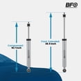 thumbnail image 2 of BFO Pair Rear Shock Absorbers For Toyota Tacoma 2005-2023 Fit 2.5-5.5" Lift Kit, 2 of 8