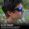 thumbnail image 2 of Gafas de seguridad Bullhead Safety Eyewear Sawfish Blue Mirror, 2 of 5
