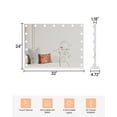thumbnail image 2 of Large LED Vanity Mirror with 3 Color Lighting Modes – Tabletop Makeup Mirror for Bedroom, Bathroom & Dressing Room – Plug-in, 2 of 7