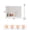 Square 32*24" 17pcs LED bulbs three colors adjustable stepless dimming + 3x magnifying glass white, variant on Metal Frame Vanity Mirror with Lights,Dimmable 3-Color Lighting, Smart Touch Control,Tabletop or Wall Mount, Makeup Mirror for Bathroom, Bedroom, Living Room