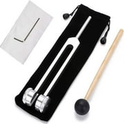 Clearance Now! Vemise 128 Hz, 128 Hz-Tuning Forks for Healing, Healing Tuning Fork Original, for Chakra Healing, Sound Therapy, and Meditation, Tuning Fork Set Frequency Healing Devices for Yoga T9G0
