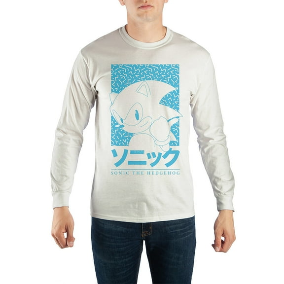 Sonic The Hedgehog Portrait Long-Sleeve T-Shirt-Medium