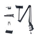 thumbnail image 1 of Pisexur - Organizador de electrónica para hombres, soporte para teléfono móvil oculto, escritorio de cabeza plana, soporte de metal voladizo para transmisión en vivo, tableta retráctil oculta para te, 1 of 1
