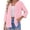 A-Red952, variant on Wxolcjlv Button Front 3/4 Sleeve Cardigan for Women Crew Neck Casual Daily Lightweight Outerwear