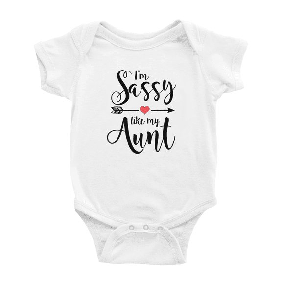 I'm Sassy Like My Aunt Baby Romper Infant Boy Girl Baby Clothing
