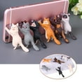 thumbnail image 3 of 6 uds gatos de diferentes colores soporte con ventosa para teléfono inteligente soporte para teléfono móvil con ventosa, 3 of 8