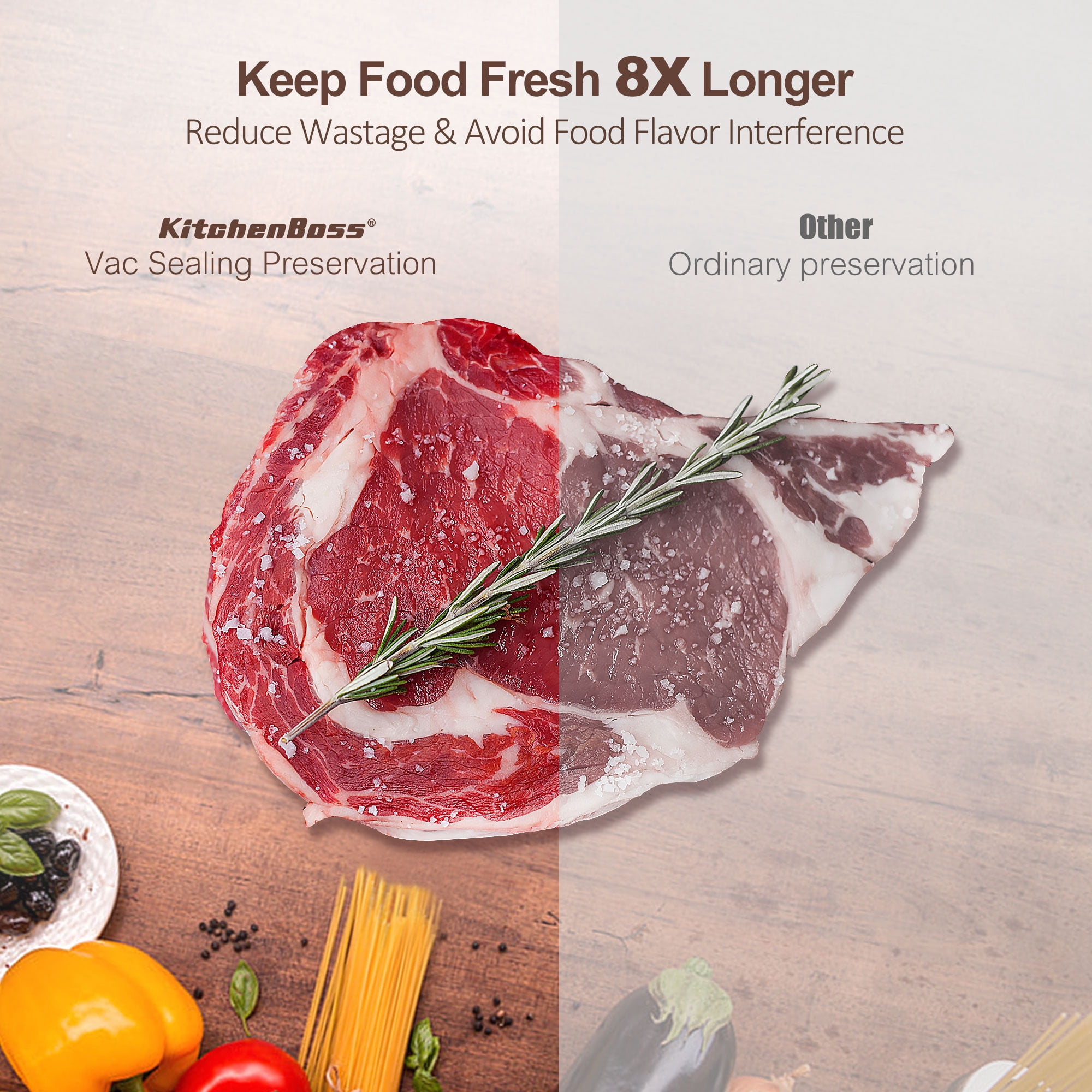 KitchenBoss Packaging machines, Automatic Compact Food Packaging Machine, Vacuum Sealer Machine