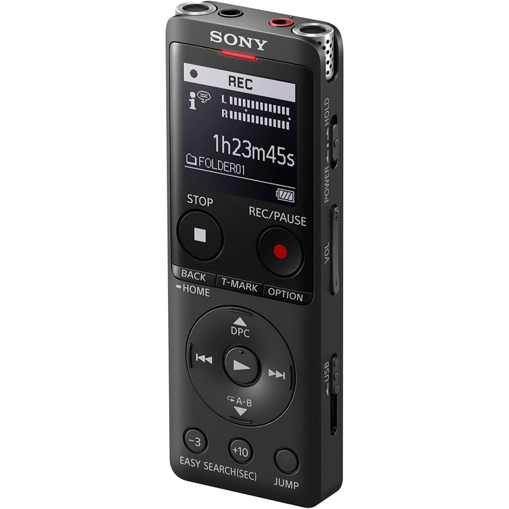 Sony ICD-UX570 Digital Voice Recorder (Black) + 32GB Memory Card - Basic Kit (International Version)