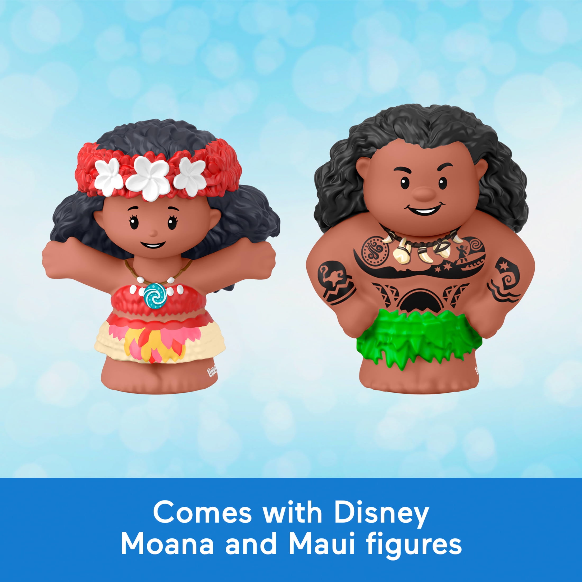 Disney Princess Moana Toys, Moana & Maui's Canoe, Fisher-Price Little People Toddler Toys