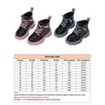 thumbnail image 2 of Woobling Bottines Décontractées à Fermeture Éclair Latérale pour Enfants Lacets Bottes de Combat Randonnée Antidérapantes Bout Rond Bottines Violettes 8C, 2 of 9