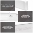 thumbnail image 3 of Uxcell 3 Pcs Divisores de Cajón de Plástico Ajustables Organizadores para Cocina Ropa Dormitorio Baño Almacenamiento, Blanco, 3 of 5