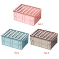 thumbnail image 2 of Collapsible Storage Box with Lid Plastic Foldable Organizer Closet Home Car Travel Organization Holder, 2 of 9