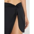 thumbnail image 4 of Time and Tru Women's and Women's Plus Twist Front Swim Skirt with Slit, Sizes XS-2X, 4 of 5