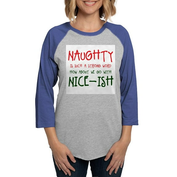 CafePress - Nice Ish Long Sleeve T Shirt - Womens Baseball Tee