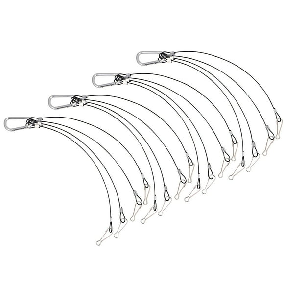 4 ganchos de cuerda de alambre para cultivo hidropónico (2 mm de grosor, 500 mm de largo).
