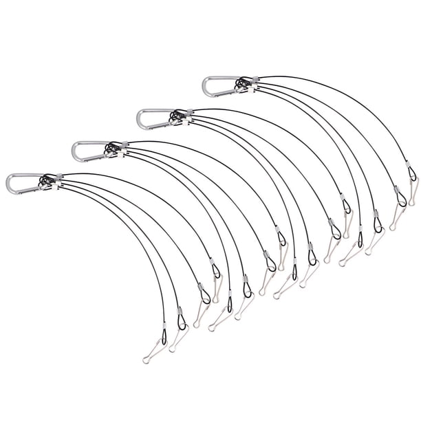 4 ganchos de cuerda de alambre para cultivo hidropónico (2 mm de grosor, 500 mm de largo).