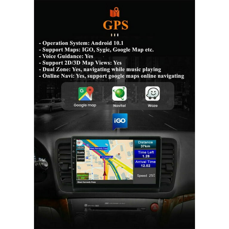 9" For Subaru Legacy Outback 03-09 Android 10.1 WiFi Stereo Radio.