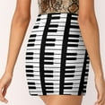 thumbnail image 6 of Vertical Multi Piano Keyboard Women's skirt Mini Skirts A Line Skirt With Hide Pocket Piano Keyboard Musical Instrument Keys, 6 of 7