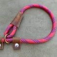 thumbnail image 3 of Handmade Strong Heavy Duty Rope No Pull Training Lead Leashes with Durable Leather Handles,Reflective Dog Training Lead for Large Medium and Small Dogs, 3 of 8