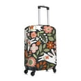 thumbnail image 3 of Daiia Rabbits on Floral Luggage Cover, Thickened Washable Travel Luggage Covers, Elastic Unique Baggage Covers for 18-20 inch Luggage-Medium, 3 of 9