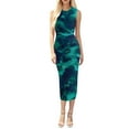 thumbnail image 2 of Dresses for Women Dresses for Women Plus Size Spring And Summer-neck Solid Color Slim Backless Suspender Dress Green S, 2 of 4