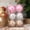 Pink, variant on Hmgxay 2.4" Christmas Tree Ornaments, 6-Piece Reflective Holiday Decorations, Festive Mirror Balls for Tree and Event Decor, Lightweight Shiny Christmas Baubles(Pink)