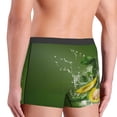 thumbnail image 3 of Goofa Friut Avocado Printed Men's Boxer Briefs Underwear, Moisture-Wicking Underwear, Trunk,Soft and Breathable Cotton Underwear-X-Large, 3 of 9