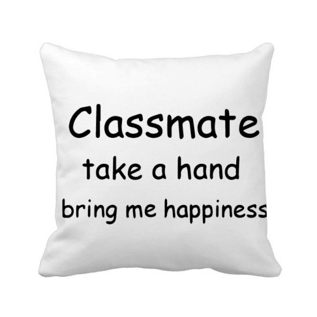 classmate take a hand b me happiness throw pillow sleeping sofa cushion cover