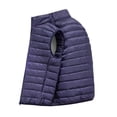 thumbnail image 3 of FRSASU Men's Lightweight Puffer Vest Outerwear Warm thermal Sleeveless Full Zip Up Stand Collar Puffy Jacket Navy, 3 of 6