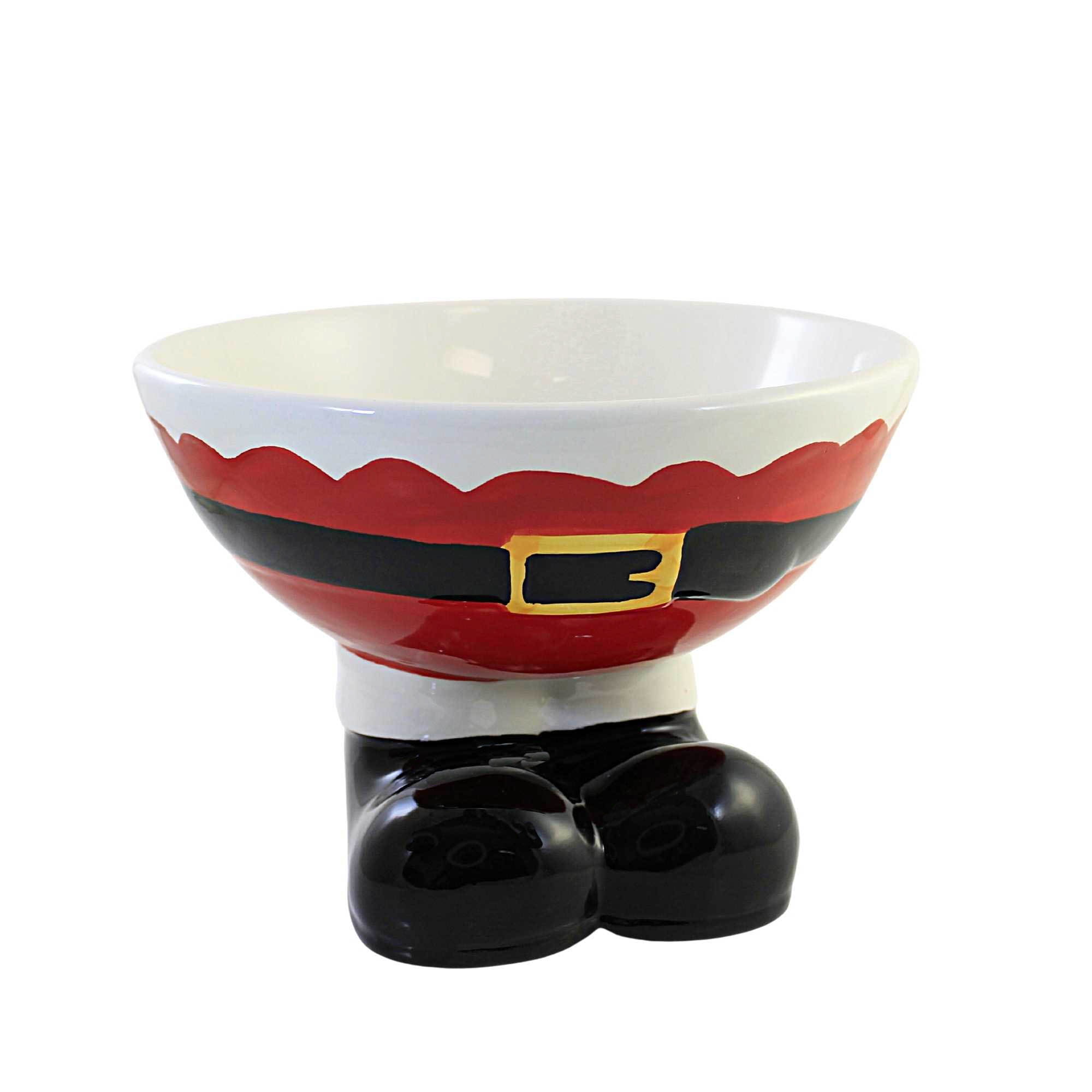 Sifuentes Santa Belt Pet Bowl