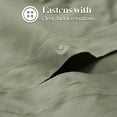 thumbnail image 3 of Superior Egyptian Cotton 1200 TC Solid Sage Duvet Set, King/California King, 3 of 9