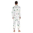 thumbnail image 6 of 1 Piece Adult Onesie Pajamas Cozy & Loose-Fit Sleepsuit Loungewear with Pockets Cute Christmas-themed Background XX-Large, 6 of 7