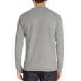 thumbnail image 4 of Coloody Mens Fashion Casual Front Placket Basic Long Sleeve Henley T-Shirts, 4 of 5