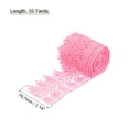 thumbnail image 2 of Uxcell 3 Inch Wide 10 Yard Lace Ribbon Floral Pattern Pink Embroidered Lace Trim for Sewing Making, Gift Wrapping, 2 of 5