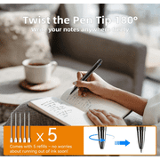 64G 1080P HD Portable Pen Camera,Long Battery Life Body Camera Pen with Loop Recording,Rechargeable Nanny Cam with Smooth Writing for lecture,Meeting,Classes, Security Surveillance Camera Easy to Use