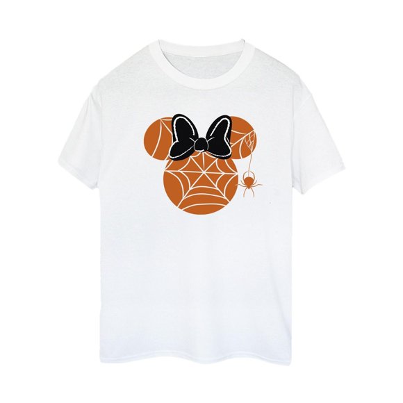 Minnie Mouse Womens Cobweb Cotton Boyfriend T-Shirt