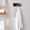 thumbnail image 7 of PhooArto Key Holder for Wall Decorative with 5 Key Hooks, Tribal Wolf Galaxy Moon Holders Wall Mount Organizer with Mail Key Rack, Self Adhesive, 7 of 7