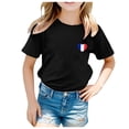 thumbnail image 1 of TZEWGL T-Shirts For Kid Sport Prints Short Sleeve Round Neck Basic Blouse For Newborns size 4-5T, 1 of 5