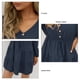 thumbnail image 5 of Women Dress, Solid Color Casual Long Sleeved Comfortable Dress Breathable Polyester Fiber Cotton For Dating ANGGREK Otros, 5 of 6