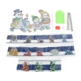 thumbnail image 2 of Letrero para puerta, producción artesanal, patrón de muñeco de nieve, obra de arte exquisita, letrero para puerta delantera fácil de colgar, 2 of 5