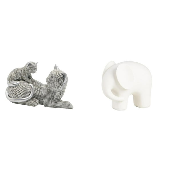 Figura de escritorio,Estatua de gato,linda estantería,escritorio,decoración del hogar,Figura de elefante,Estatua de elefante,figura decorativa de Feng Shui para el hogar,Figura coleccionable