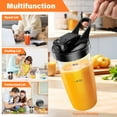 thumbnail image 5 of VAVSEA 1200W Smoothie Blender, 3 Modes Blender for Kitchen with 2x27 oz To-Go Cups & 1 Coffee Grinder, Personal Blenders for Ice Crush Frozen Drinks, Non-BPA, 5 of 8