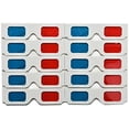 thumbnail image 4 of 3D Paper Glasses, Anaglyph Red and Cyan, White Cardboard Frame, 50 Pairs，JUN, 4 of 4